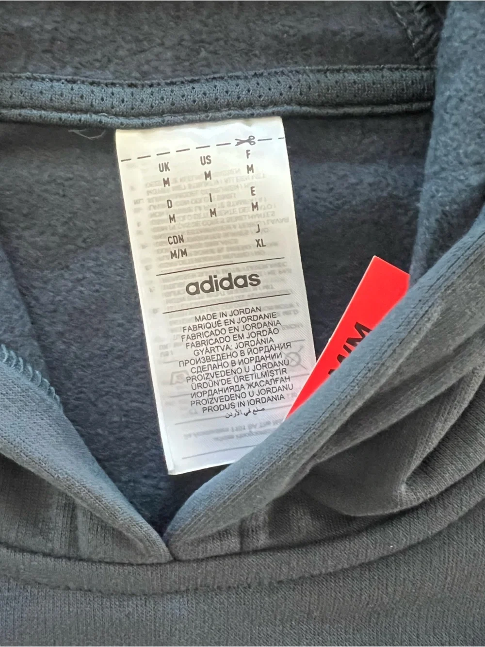 NWT Adidas M Pocket Hoodie - Navy